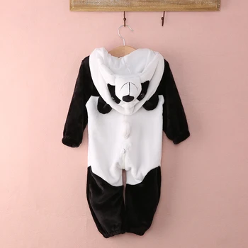 2020. Gadam Infant Baby Zēni Meitenes Rudens Ziemas Drēbes Romper Jumpsuit Jaundzimušā Apģērbu Kapuci Gudrs Panda Romper Bērnu Kostīmi 138