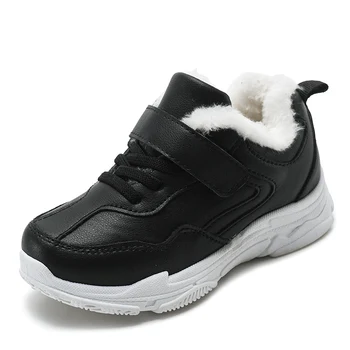 2020 jaunas ziemas bērniem sporta apavus bērni gadījuma zēni plīša sneaker modes zābaki 3 4 5 6 7 8 9 10 11 12 gadu vecs