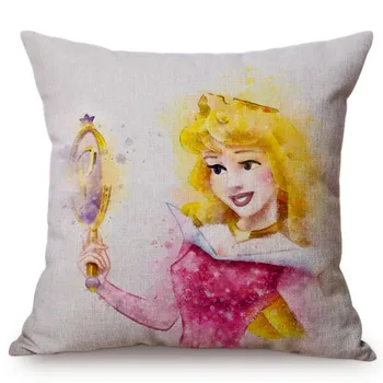 2020 Jaunu Pasaku Sniegbaltīte Princese Spilvenu Garas Matu Meitene Ariel Rapunzel Mājas Apdare Krēsls, Dīvāns Mest Spilvens Gadījumā
