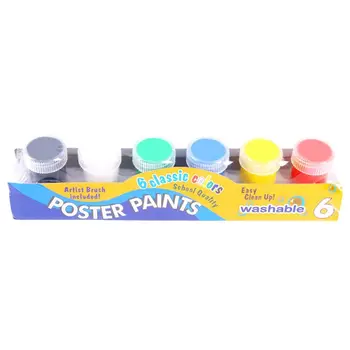 20ml 12 Spilgtas Krāsas Mazgājamu Guaša krāsām, lai Bērni Skolā Pirkstu Krāsas W91A