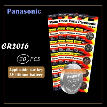 20pcs oriģināls, jauns akumulators priekš PANASONIC cr2016 3 v pogu, šūnas monētas baterijas pulksteņu datoru cr 2016