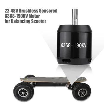 22-48V Brushless Sensored RC Motoru 6368-190KV 6-12S Mehānisko Elektrisko Balansēšanas Scooter Augstas Kvalitātes