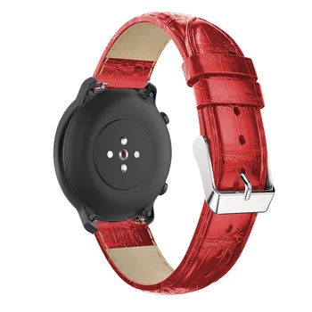 22MM 20MM Ādas Watchband Rokas Joslā Godu Magic/Par Huawei Skatīties GT Aproce Siksnu Huami Amazfit VTN 47MM 42MM Correa