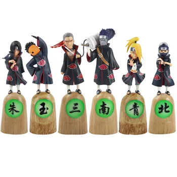 23-26cm Anime Naruto Akatsuki Uchiha Itachi Hoshigaki Deidara Kakuzu Hidan Obito PVC Rīcības Attēls Modelis Rotaļlietas