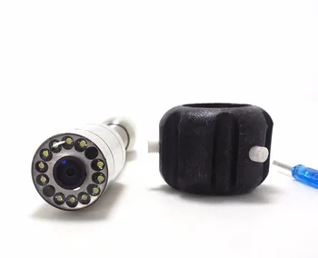 23mm Caurules Drenāžas Kanalizācijas Pārbaudes Kameras Galva Nomaiņa Ar 12pcs LED Gaismas Cauruļvadu Čūska Kameru Remonts Nomaiņa