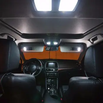 23Pcs Auto LED Interjera Apgaismojums Spuldzes Komplektā BMW X5 E53 2000. - 2006. Gadam Balts