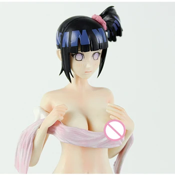 25cm Naruto Hinata Hyuga Rīcības Attēls, Anime Pirts Peldkostīmu Peldēšanās Skaistā Meitene PVC Kolekcijas Modelis, Lelles, Rotaļlietas, Dāvanas,