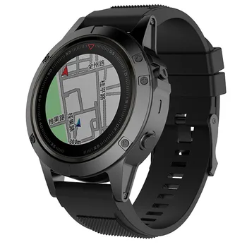 26mm Mīksta Silikona Watchband par Garmin Fenix 6X GPS Sporta Skatīties Joslas Siksnu, Jostu, Rokassprādzi Garmin Fenix6X PRO/6X Safīra GPS