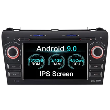 2din Android 9.0 4+32GB Auto Multimediju DVD Atskaņotāju, Radio vadītājs vienības spēlētājs Priekš Mazda 3 2003 04 05 06 07 08 2009 GPS Navigācijas
