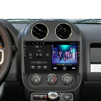 2Din Android 9.0 Auto Radio JEEP Compass Patriot 2010 2012 2013 2016 Multivides Stereo, DVD Atskaņotājs Navigācija GPS