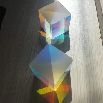 2GAB 2.6x2.6x2.6cm Izglītības Optiskā Stikla Prizmu Trūkumiem Krusta Dichroic X-Cube Prizmu RGB Kombains Apdare Stikla Prizmas 11283
