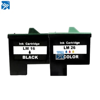 2pk Saderīgs Tintes Kārtridži Lexmark 16 26 lexmark i3 Z13 Z23 Z25 Z35 Z515 Z517 Z615 X1100 X1150 X2250 X75 Printeri