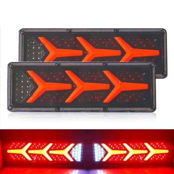 2X 24V Kravas automašīnu LED Aizmugures Lighttrailer Brīdinājuma Gaismas Aizmugures Taillight Automašīnu, Autofurgonu UTE Camper miglas lukturi taillight