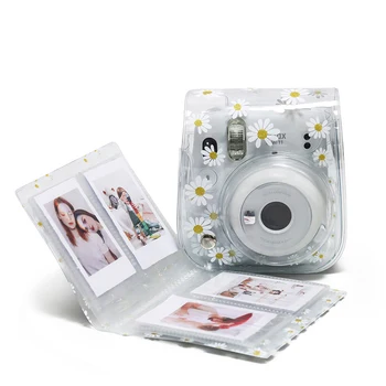 3 Collu Pārredzamu Daisy 64 Kabatas fotoalbumu Par Polaroid & Fujifilm Instax Mini 11 9 8 7s Foto Papīrs, Plēve /Nosaukums Karte 12667