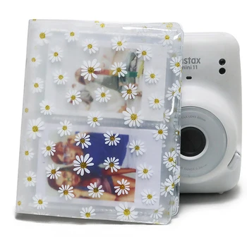 3 Collu Pārredzamu Daisy 64 Kabatas fotoalbumu Par Polaroid & Fujifilm Instax Mini 11 9 8 7s Foto Papīrs, Plēve /Nosaukums Karte