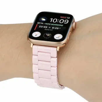 3 Krelles Keramikas Watchband par Apple iWatch Skatīties Series 5 4 3 2 1 38mm 40mm 42mm 44mm Sievietes Vīrieši Joslu, Rokas, Jostas Siksna Saiti