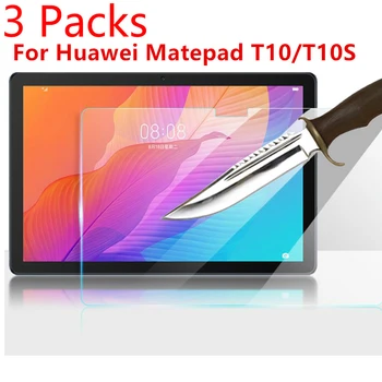 3 Pakas Rūdīta Stikla Huawei MatePad T10 T10S 10.1