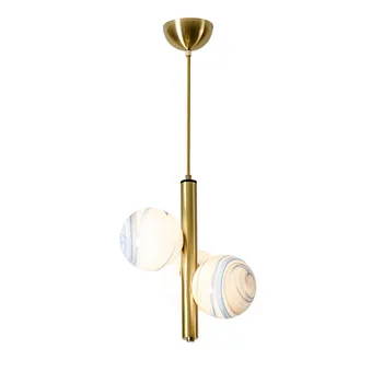 3 Stikla Bumbiņas LED Lustras droplight Mūsdienu Ziemeļvalstīm Griestiem Karājas lampas Ēdamistaba Guļamistaba Gultas Kulons Lampas