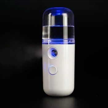 30ML Mini Smidzinātājs Pārnēsājamu USB Lādējamu Sejas Migla Smidzinātājs gaisa mitrinātāju, Izkliedētājs, Ūdens Tvertnes Mitrinošo Pretgrumbu Skaistumu Ādas Kopšanai