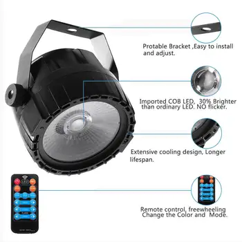 30W LED Skatuves Gaismas Tālvadības RGB + UV pašgājējs/Balss Vadība/DMX512 Par DJ, Bārs Puse Bārs Baznīcas 90-240V ASV/Es Plug
