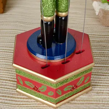 32CM Koka Riekstkodis Karavīrs Rotaļlietas Music Box Ziemassvētku Rotājumi Mājās Ziemassvētku Rotājumi Dāvanu Miniatūras Figūriņas