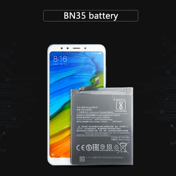 3300mAh BN35 Akumulatoru Xiaomi Redmi 5 Redmi5 Spēcīgs Mobilo Telefona Akumulatora Nomaiņa