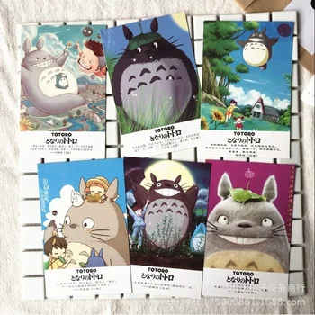 36 Loksnes/Set Kawaii Totoro Pastkarte /Apsveikuma kartiņu/Ziņojums Karte/Ziemassvētku un Jaunā Gada dāvanas