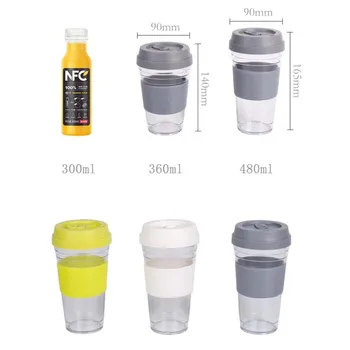 360/480ml Pielāgojams Kafijas Krūze PP Drošu braukšanas Videi Draudzīgas Modes Dizaina Pielāgot Viegli Veikt BPA free Piena Automašīnu Krūzes un Kausi