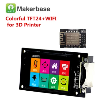 3d drukas elementi MKS TFT24 touch screen + MKS TFT-WIFI daļa kontrolieris panelis TFT 24 krāsu displejs uzplaiksnījuma ekrāns lcd monitors
