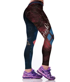 3D Izdrukāt Super Cilvēks Sieviešu sporta zeķes Punk Rock, Gothic Fitnesa Apģērbu U. S. A Amerikāņu Capri Legingiem Slim Darbojas Bikses