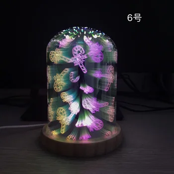 3D Magic Gaismas Dzimšanas dienas Dāvanu Gaismas Stikla Vāks Krāsains Mājas Dekorēšanas Radošā Led Gaismas Guļamistabas Atmosfēru Gaismas