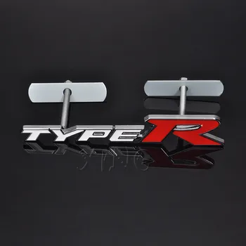 3D Metāla Automašīnu Priekšējās Restes Emblēma Auto Restes Emblēma ar Honda Type R Racing Tipa S Sports Logo Pilsoniskās Iniciatīvas Crv Hrv Auto Piederumi