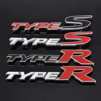 3D Metāla Automašīnu Priekšējās Restes Emblēma Auto Restes Emblēma ar Honda Type R Racing Tipa S Sports Logo Pilsoniskās Iniciatīvas Crv Hrv Auto Piederumi