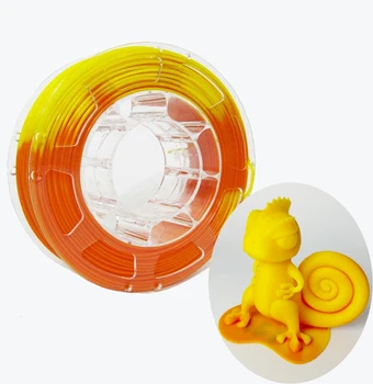 3D Printeri Pavedienu Krāsa Mainās no Temperatūras, TAA Pavedienu 1,75 mm +/- 0.03 mm, 2.2 LBS(1KG) Orange-lai-Dzeltena