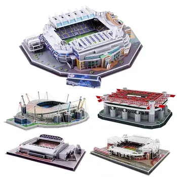 3D Puzzle Futbola Stadionos Koka Rotaļlieta Puzzle Spēle Montāža Tautas San Diego/Minhenes Allianz/San Siro/Itālija Dāvanas Bērniem Pieaugušajiem 5696