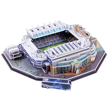 3D Puzzle Futbola Stadionos Koka Rotaļlieta Puzzle Spēle Montāža Tautas San Diego/Minhenes Allianz/San Siro/Itālija Dāvanas Bērniem Pieaugušajiem