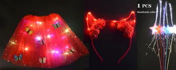 3pcs Meitene, Sievietēm, lielie Bērni LED Tutu Svārki ar Gaismas Stīgu Galvu Burvju Nūjiņas Ziemassvētku Ziemassvētku Dāvanu Cosplay Kostīmu Pasaku Stick
