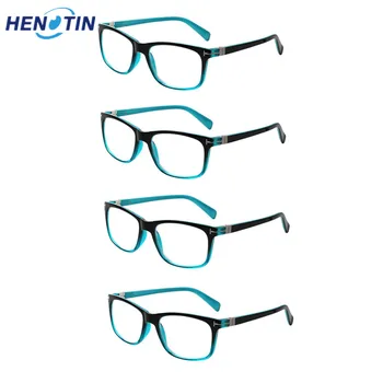 4 Pack Lasīšanas Brilles Pavasara Viru Ovālas formas Ietvari Krāsains Lasītāji Kvalitātes Brilles Vīriešiem un Sievietēm 0,5 līdz 6.0 Rāmja Materiāls