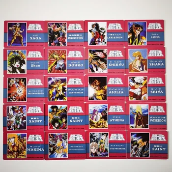 45pcs/set Saint Seiya Pasteable Svētlaime Tīra Zemes Zelta Zodiaka Rotaļlietas Hobiju Hobijs Kolekciju Spēļu Kolekcija Anime Kartes