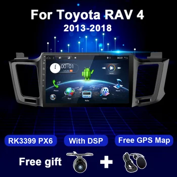 4G+64G Android Auto Radio Multimediju Toyota RAV4 RAV 4 2013-2016 Video, Audio Stereo 2DIN NE DVD DSP, WIFI, GPS Navigācijas 2 Din