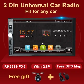 4G+64G Android Auto Radio Multimediju Video Atskaņotājs Autoradio Stereo Headunit 7