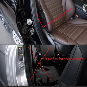 4GAB Auto Gadījumā, Nerūsējošā Tērauda Durvju slēdzenes Sprādzes Aizsardzības Vāks Mercedes-Benz benz CLA 180 200 250 220 Auto Stils