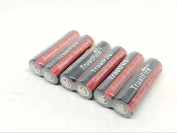 4gab/daudz TrustFire 14500 3.7 V Litija Baterija, 900mAh Uzlādējamās Baterijas ar PHB Aizsardzības pārvalde Kabatas Lodlampa