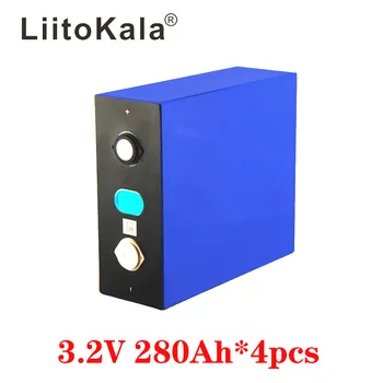 4GAB LiitoKala 3.2 V 280Ah lifepo4 baterijas DIY 12V 280AH uzlādējamo akumulatoru E-scooter RV Saules Enerģijas uzglabāšanas sistēmas 13150