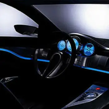 4M Apkārtējās Gaismas Auto LED Interjera Lampas Automobiļu Dekoratīvais Apgaismojums Auto Dekori Atmosfēras Optisko Šķiedru Lampa, Durvju Gaismas