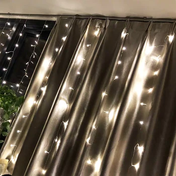 4M x 3M 400 LED Aizkaru Gaismas Vainags Ziemassvētku Rotājumi Kāzu Pasaku Gaismas Puse Jauno Gadu Mājās Brīvdienās Āra Apgaismojums