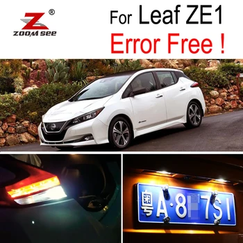 4pc Super Spilgti Balta LED numura zīmes apgaismojuma + Reverse rezerves spuldzes 2018-2019 Nissan Leaf ZE1 LED Ārējo gaismu komplekts 9430