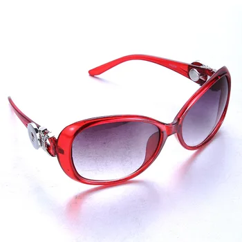 5 Krāsas Uzplaukums Dzīves Snap Pogu, Saulesbrilles Retro Ovālas Brilles, Saulesbrilles, Briļļu Fit 18mm Snap Pogu Sievietēm Snap Rotaslietas