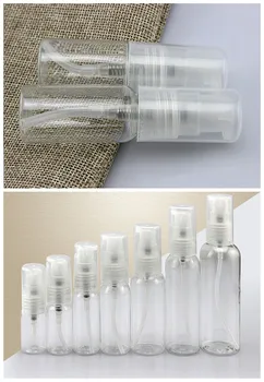 50gab 10 ml-100 ml caurspīdīga Šampūns, Losjons Plastmasas Nospiests Sūknis Pudeli Uzpildāmas Pudeles Ceļojumu iepakojuma pudeles