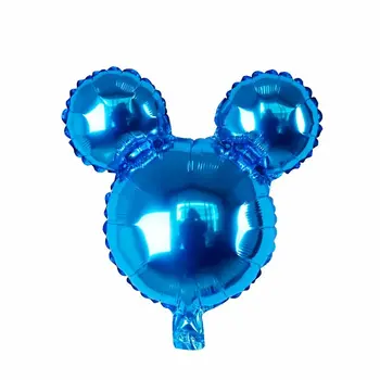 50gab mini mickey minnie peles galvas alumīnija folija baloni, hēlija globos bērnu dušas, dzimšanas dienas partijas apdare ballons supplie 24438
